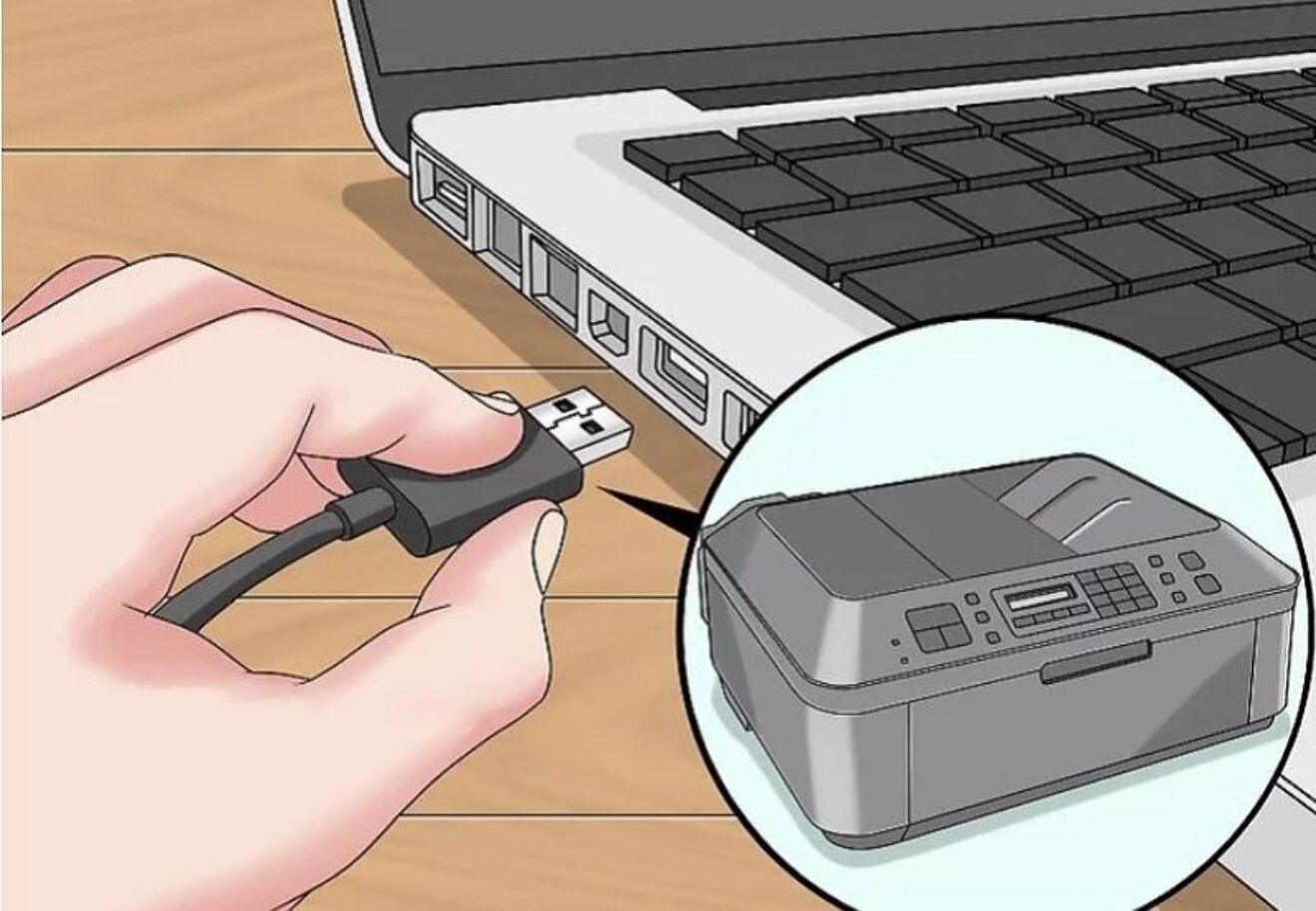  Cách kết nối máy in với laptop 