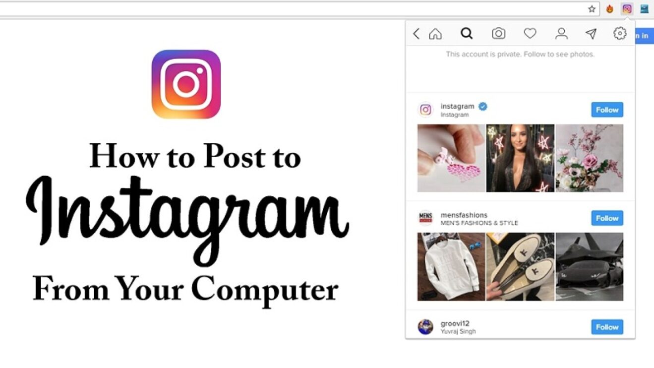 Cách đăng bài lên instagram bằng máy tính