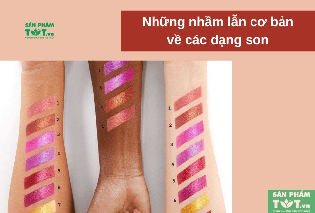 Thắc mắc cơ bản về phân loại tên các loại son