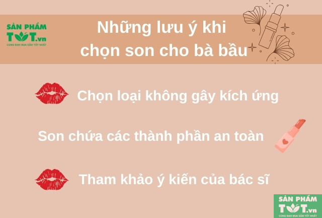 Review son cho bà bầu: Những lưu ý khi chọn son