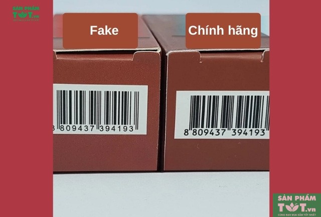 Mã vạch son 3CE của son chính hãng và fake