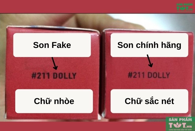 Thiết kế bìa son và phông chữ son 3ce chính hãng và fake